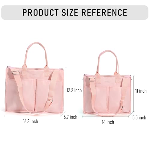 Chinllo Nylon Tote Bags for Women, Large Pockets Handbags Compartments Crossbody Bags Work Laptop Purse for Travel, Beach - Image 3