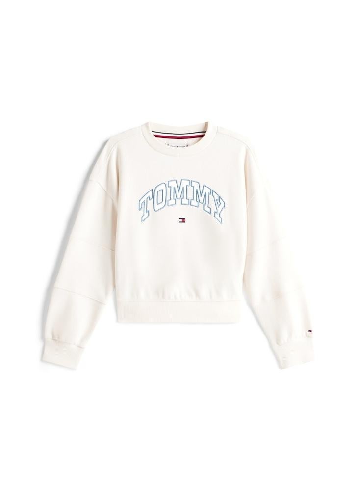 TOMMY HILFIGER Kids Varsity Crew Neck Sweatshirt - Image 3