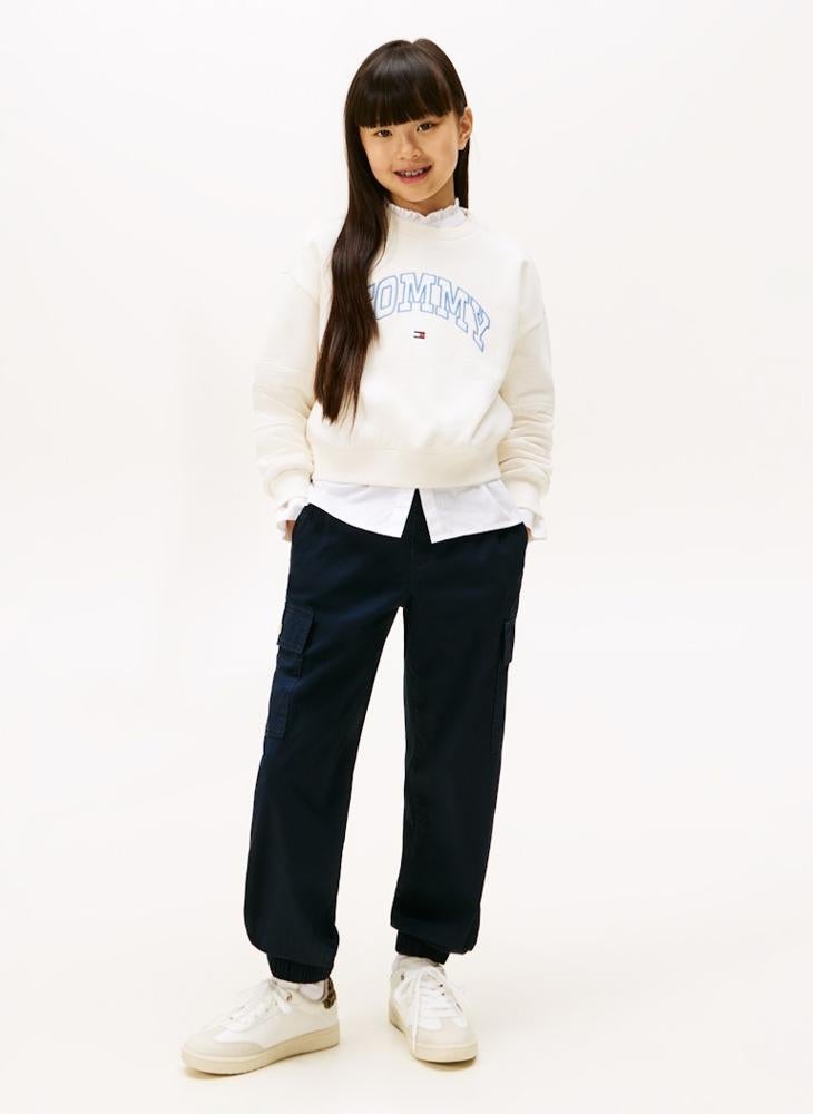 TOMMY HILFIGER Kids Varsity Crew Neck Sweatshirt - Image 1