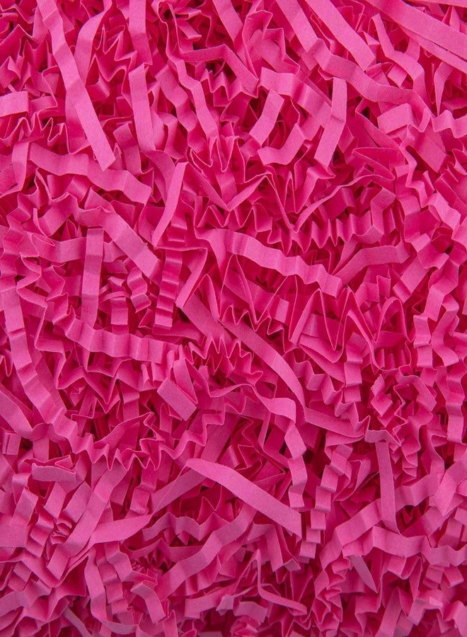 Caleihd Crinkle Cut Paper Grass Cushion Paper Streamer for Christmas Wedding Birthday Bridesmaid Engagement Craft Gift Boxes Bags Filler Decoration 4.5oz Hot Pink - Image 1