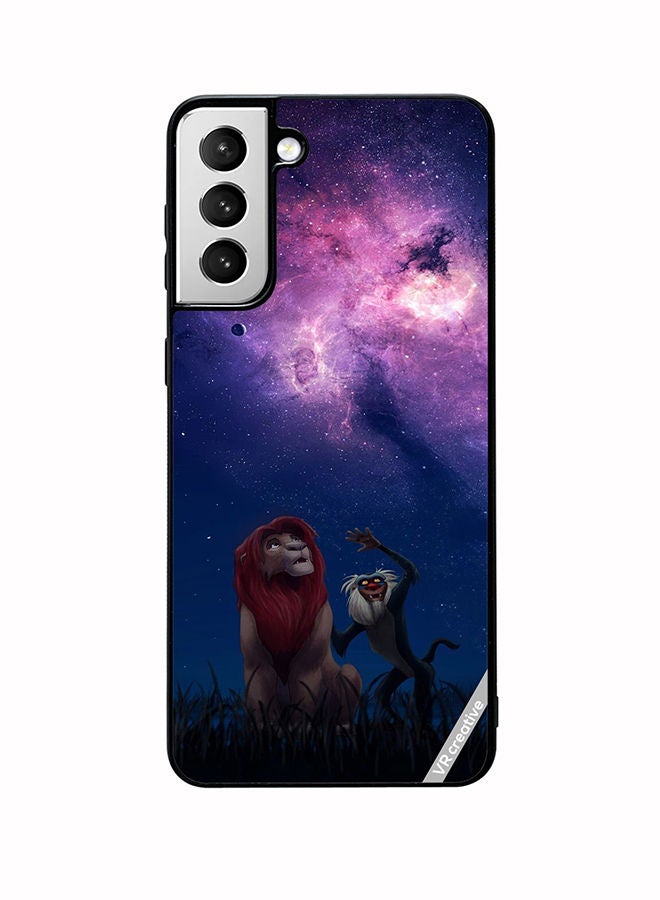 VR CREATIVE Protective Case Cover For Samsung Galaxy S22 5G Lion King Design Multicolour - Image 1