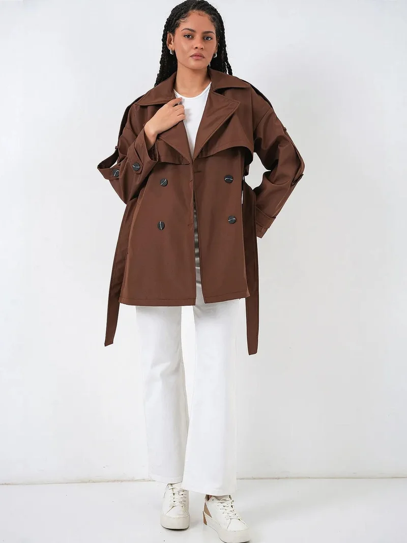 بيغ دارت BDART Double Breasted Buttoned Trench Coat