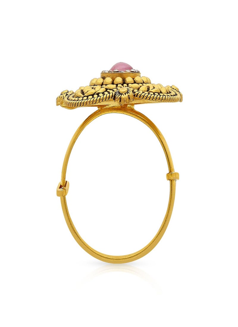 Malabar Gold and Diamonds - 22 Carat 916 Purity Yellow Gold Ring RG3888249Y14 For Women - Image 1