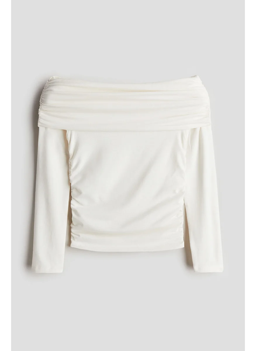 H&M Off-The-Shoulder Jersey Top