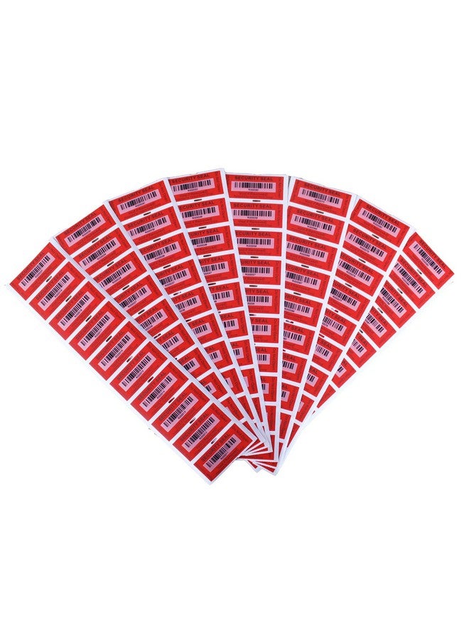 TamperSeals Group 100Pcs 25X60Mm Red Total Transfer Tamper Evident Security Void Stickers/Labels/Seals With Barcode - Image 3
