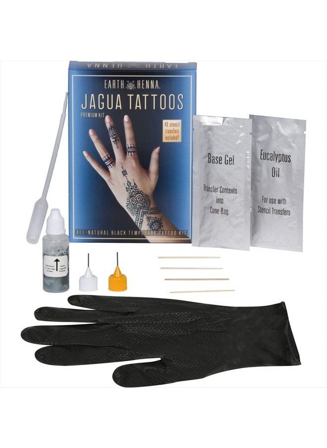 Earth Henna - Organic Jagua Black Temporary Tattoo and Body Painting Premium Kit - Image 1