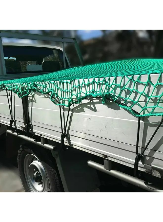 Green Heavy Duty Trailer Loading Net 1196x78 Inch Reinforced Edge Flatbed Forklift Pickup Truck - Image 1