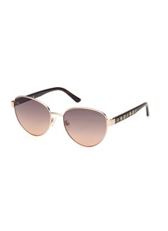 GUESS نظارة شمسية دائرية للنساء مع حماية من الأشعة فوق البنفسجية - GU0010132F55 - مقاس العدسة: 55 مم  - Image 1