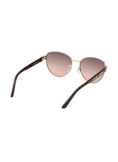 GUESS نظارة شمسية دائرية للنساء مع حماية من الأشعة فوق البنفسجية - GU0010132F55 - مقاس العدسة: 55 مم  - Image 5