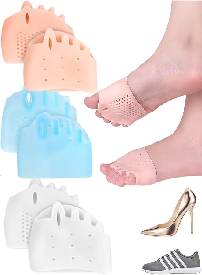 Women's Bunion Corrector & Toe Separators, 3 Pairs Soft Silicone Spacers for Hallux Valgus, Toe Overlap & Pain Relief, Breathable & Flexible Toe Alignment Pads for Everyday Comfort in Shoes - Image 1