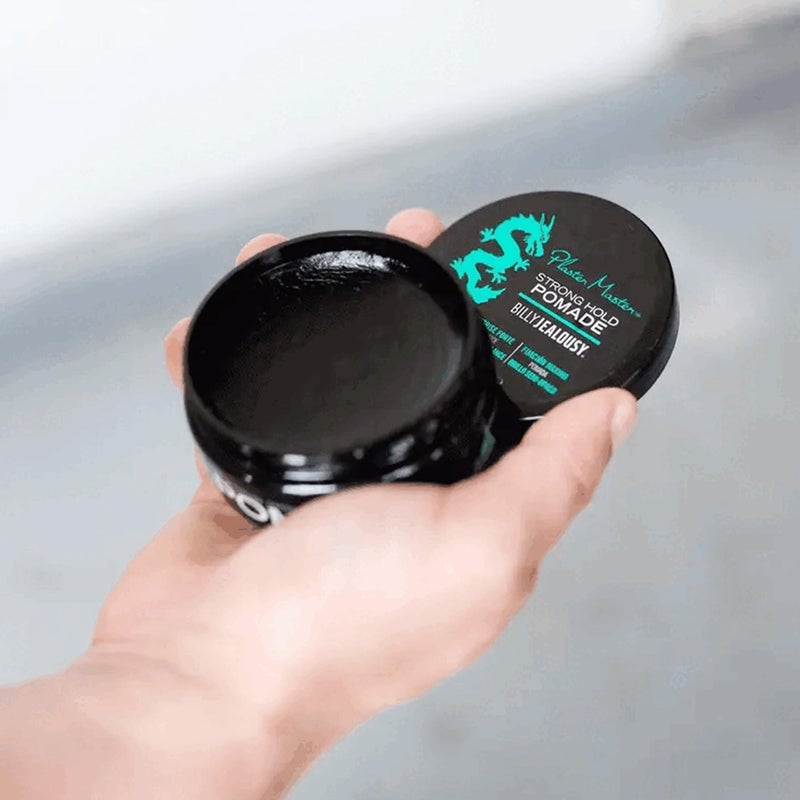Billy Jealousy Plaster Master Water-Soluble Hair Pomade for Men, All Day Strong Hold with Medium Shine, Won't Flake & Safe for Color-Treated Hair, 3 Ounce - Image 5