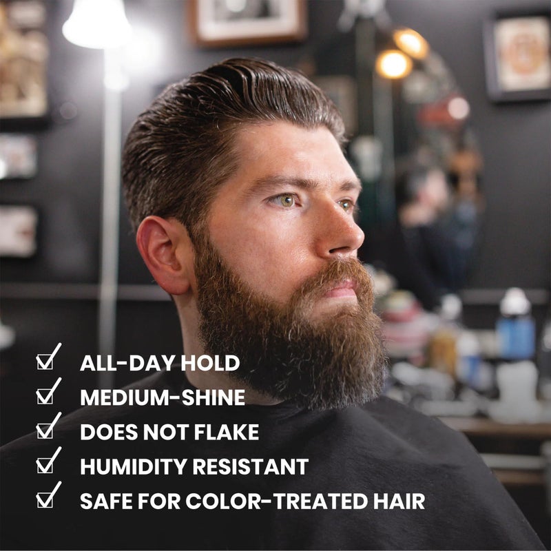Billy Jealousy Plaster Master Water-Soluble Hair Pomade for Men, All Day Strong Hold with Medium Shine, Won't Flake & Safe for Color-Treated Hair, 3 Ounce - Image 4