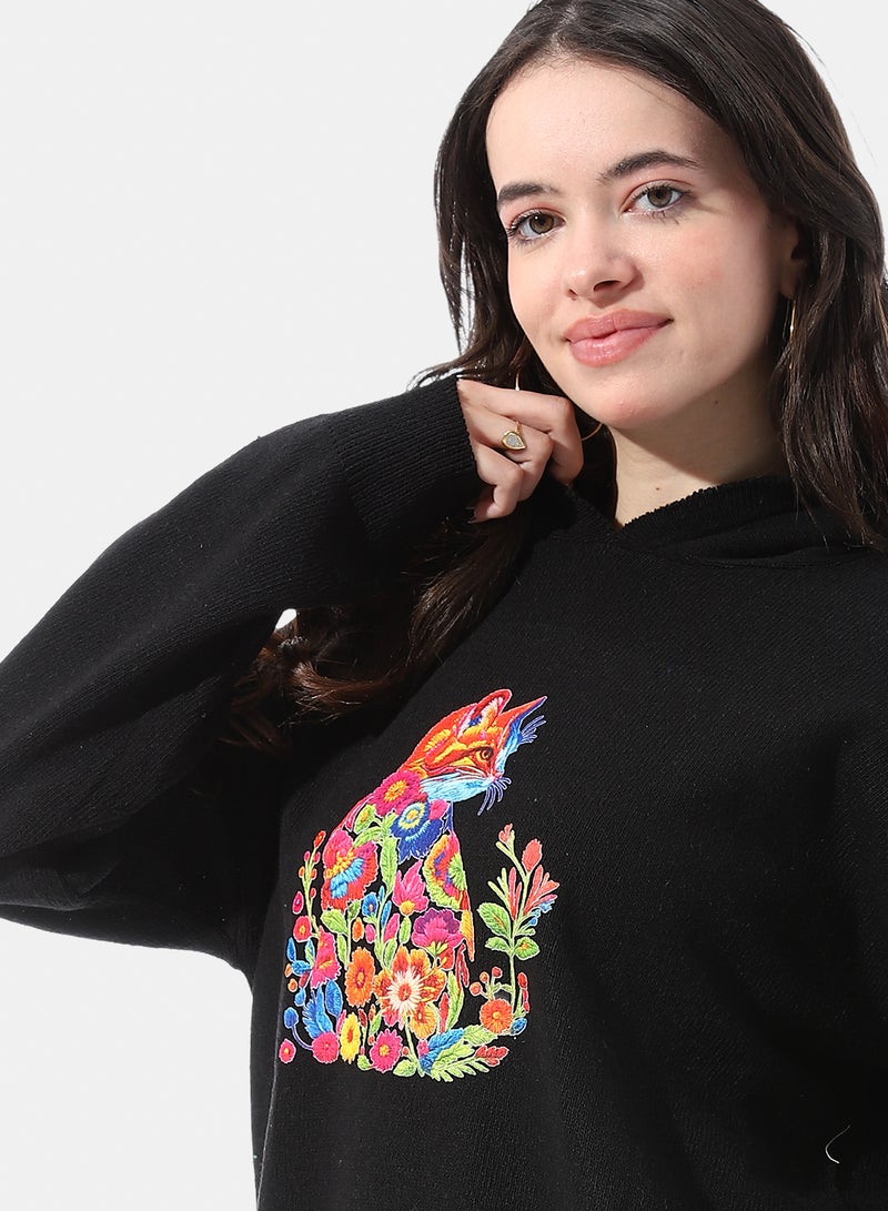 Andora High Low Slip On Patterned Pullover - Image 4