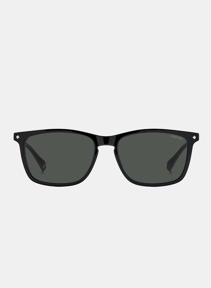 Polaroid Clip on Men Square Sunglasses 55 PLD 6139/CS - Image 3