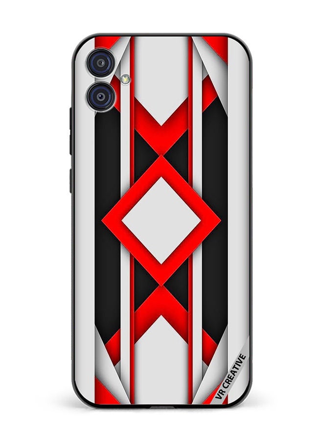 VR CREATIVE غطاء حماية لهاتف سامسونج جالاكسي M04/F04 بتصميم تجريدي متعدد الألوان - Image 1
