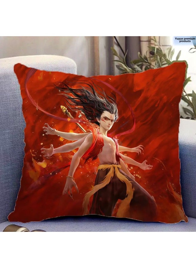 What Kind Of Pillow Around What Kind Of Pillow What Kind Of Magic Boy 2 Sea Ao Bing Ao Guang Ao Leap Shen Male Leopard Animation Gift Can Be-Specifications:9-Color:60*60cm (luxury)-baby Velvet  - Image 1