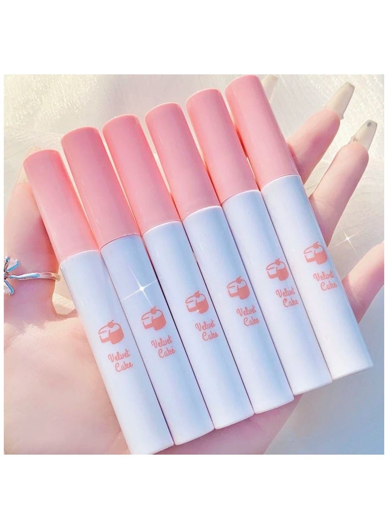 مجموعة أحمر شفاه كريمي من فونجي مكونة من 5 قطع على شكل دب مسطح، مجموعة من 6 قطع موغلين أحمر - Image 3