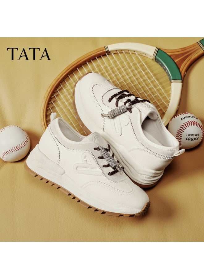 Tata Spring Mall Style Women's Casual Sneakers New Off-white Size 39 - Image 1