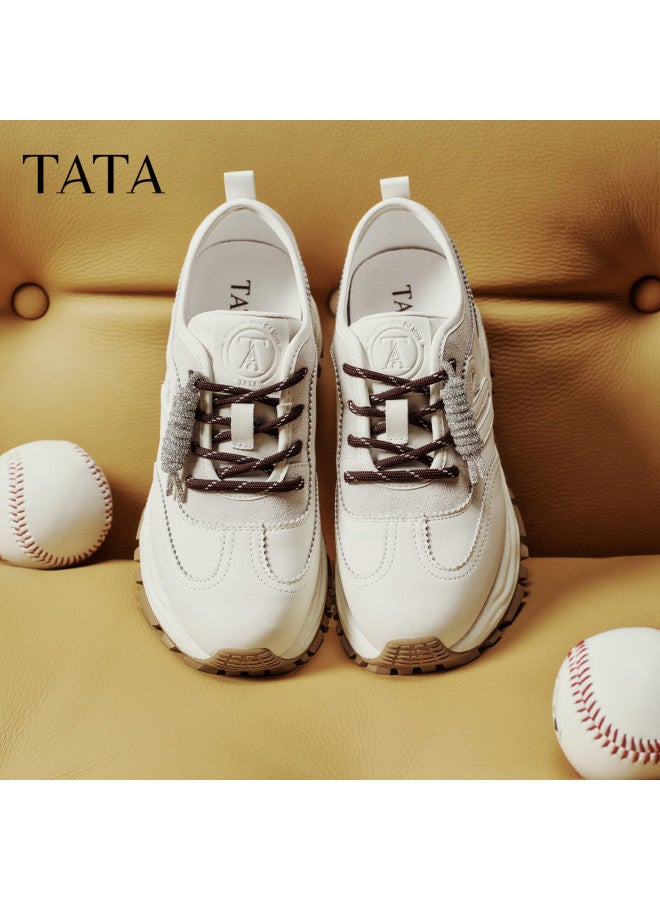 Tata Spring Mall Style Women's Casual Sneakers New Off-white Size 39 - Image 2