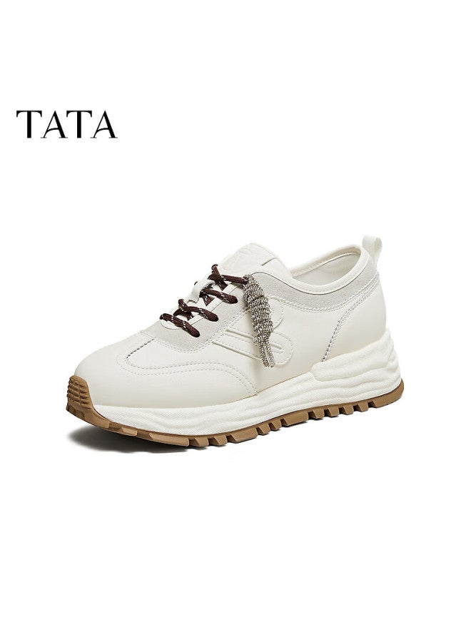 Tata Spring Mall Style Women's Casual Sneakers New Off-white Size 39 - Image 4