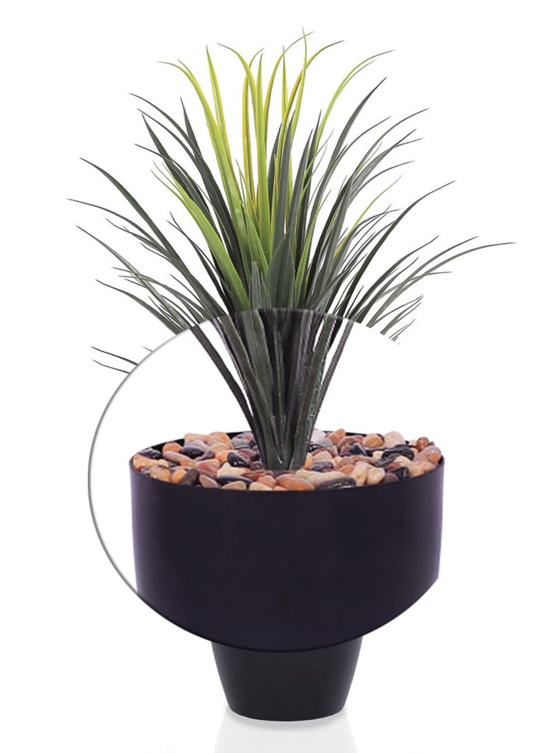 تالا نبات صبار صناعي ديكوري بارتفاع 95 سم – تصميم طبيعي واقعي مع أصيص أسود أنيق مثالي لتزيين المنازل والمكاتب - Image 2