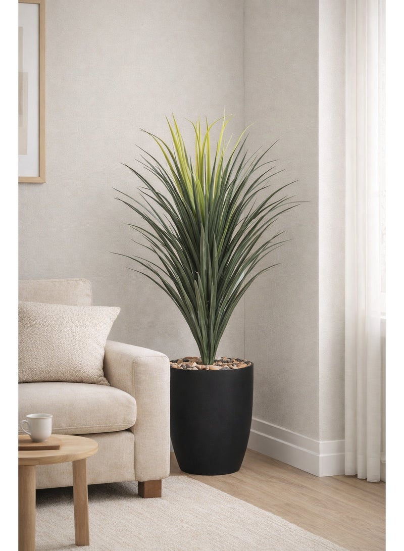 تالا نبات صبار صناعي ديكوري بارتفاع 95 سم – تصميم طبيعي واقعي مع أصيص أسود أنيق مثالي لتزيين المنازل والمكاتب - Image 4