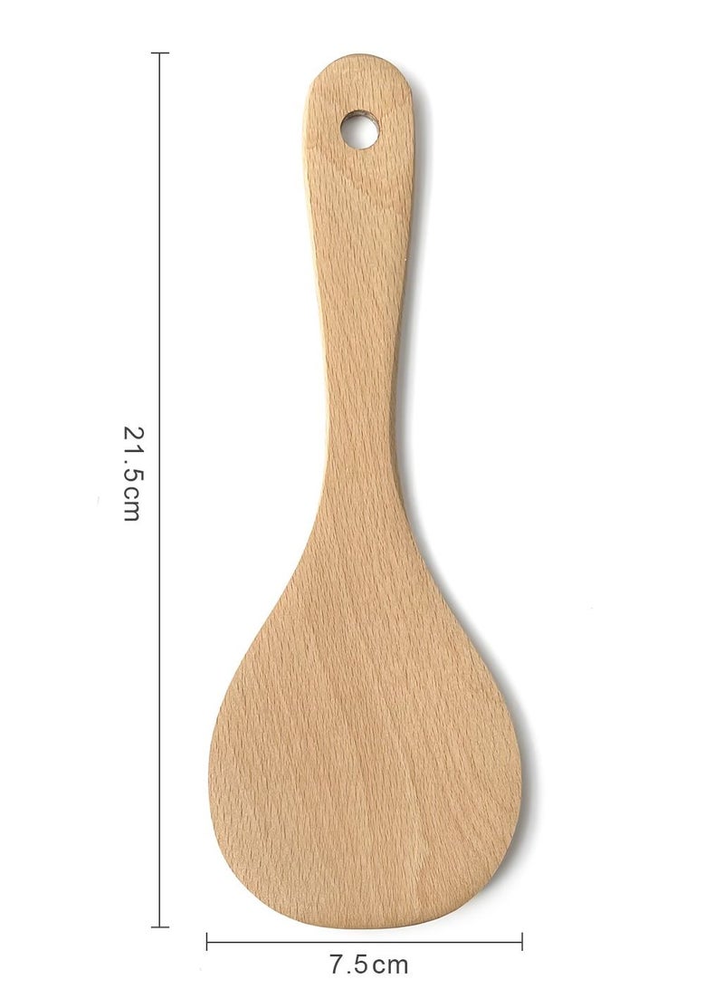 Morlife wooden rice spoon 21.5*7cm 2PCS - Image 4