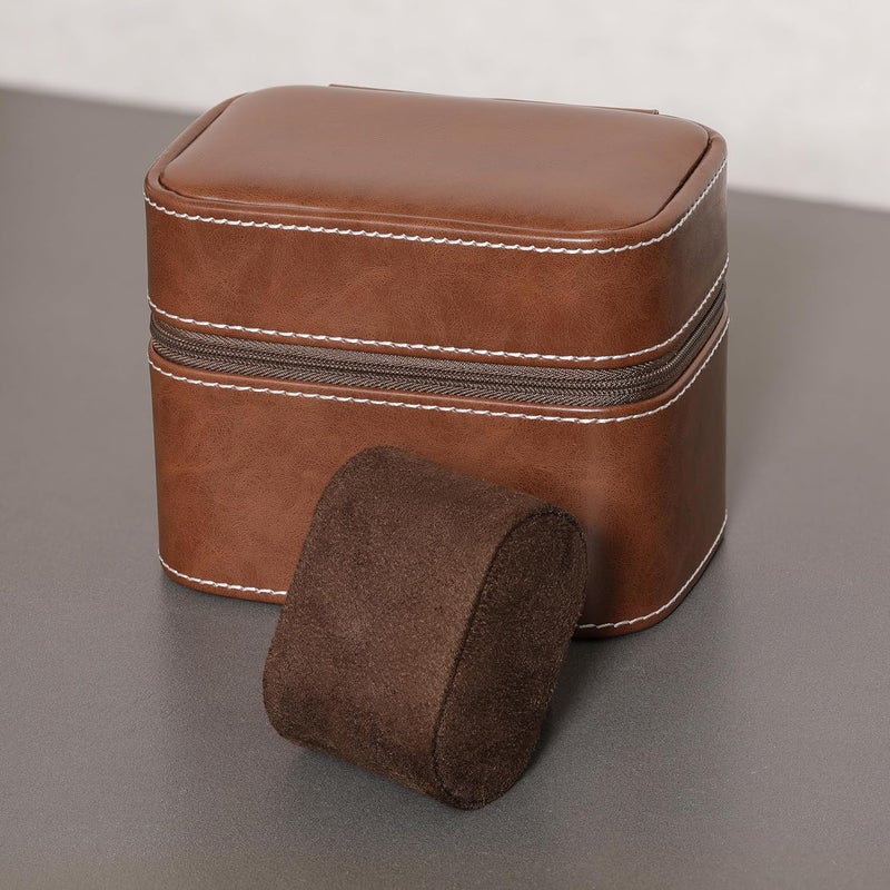 ROTHWELL 2 Watch Travel Case Storage Organizer for 2 Watches | Tough Portable Protection w/Zipper Fits All Wristwatches & Smart Watches Up to 50mm - Image 4