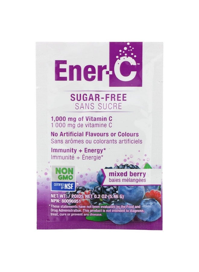 Ener-C Sugar Free Mixed Berry Multivitamin Drink Mix 1000Mg Vitamin C Nongmo Vegan Real Fruit Juice Powders Natural Immunity Support Electrolytes Gluten Free 1Pack Of 30 - Image 5