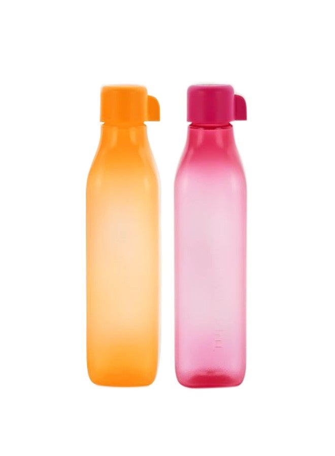 Tupperware Aquasafe 1ltr Square Screw Cap Bottle (Set of 2) - Image 2