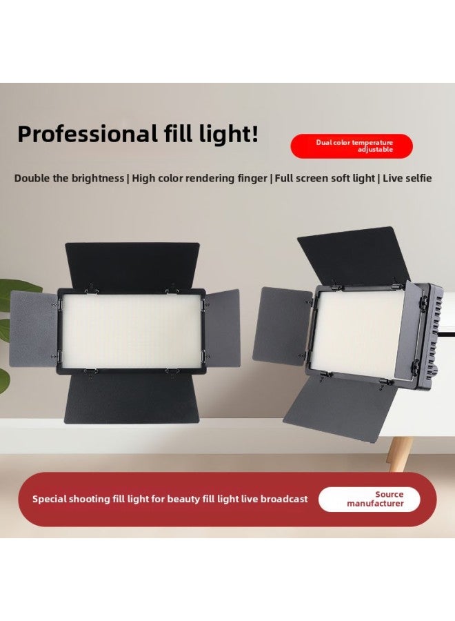 LED-680 Photography Supplementary Light Gourmet Soft Light Short Video Backlight 40W Outdoor Lighting Bracket-Color:A F750 Battery  - Image 3