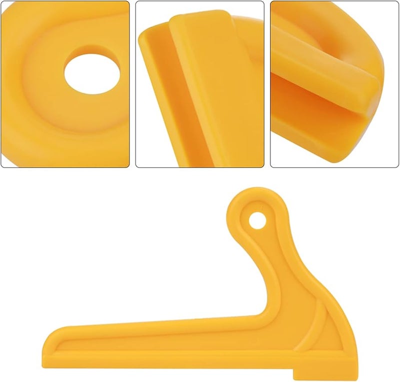 عصي دفع نوع ABS V مجموعة من قطعتين، أدوات سلامة النجارة الصفراء غير اللامعة لمنشار الطاولة - Image 5