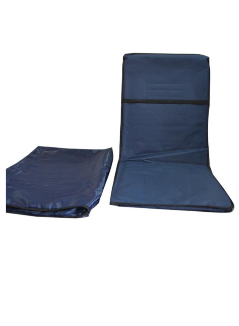 ALSAEED A Portable Foldable Ground Chair Set For Trips and Camping Blue - Image 5