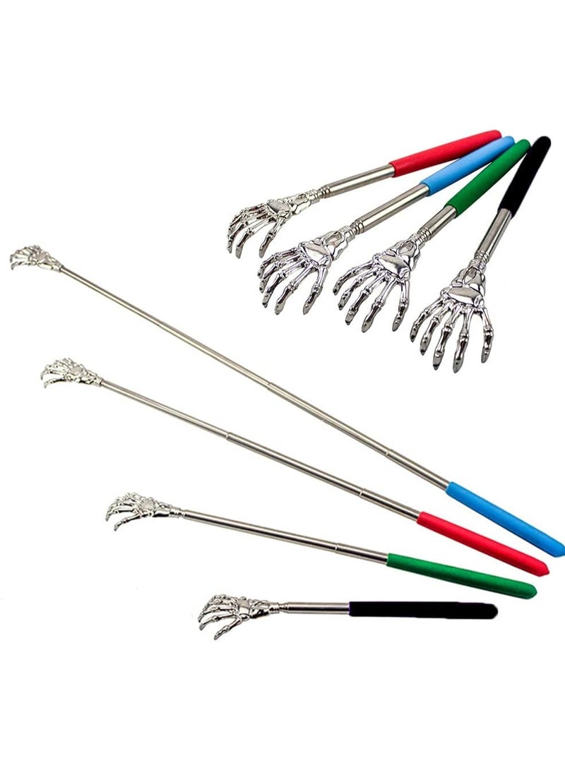 إسكدنيا 4 عبوات من أدوات حك الظهر القابلة للسحب والمصنوعة من الفولاذ المقاوم للصدأ والمناسبة للبشر والحيوانات الأليفة على حد سواء - Image 5