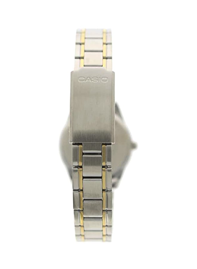 CASIO Women Water Resistant Analog Watch LTP-V005SG-7AUDF - 30 mm - Silver/Gold - Image 2