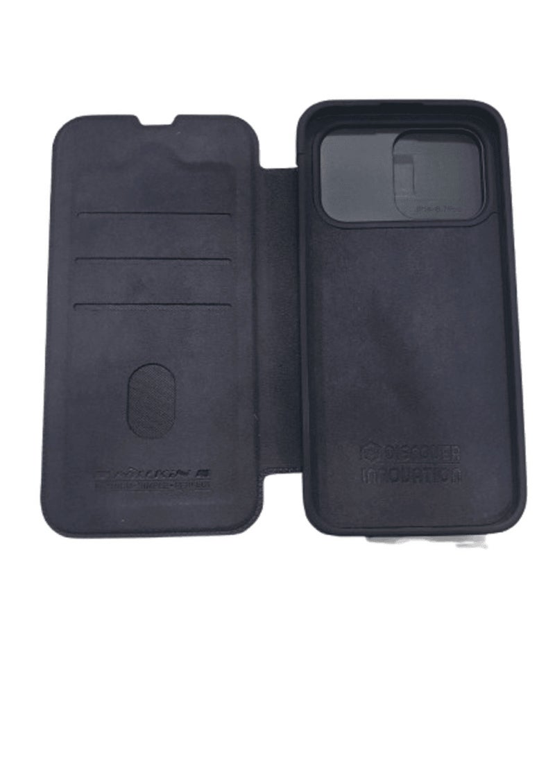 Nillkin CamShield Pro Case Flip Style Lens Camera Protect Mobile Holder Fits  Apple iPhone 14 plus  - Black - Image 3