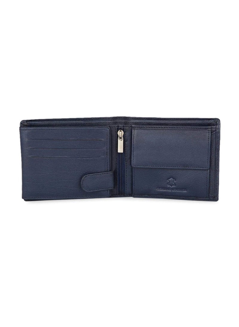Wildhorn India Blue Leather Mens Wallet & Belt Combo Set Blue - Image 3