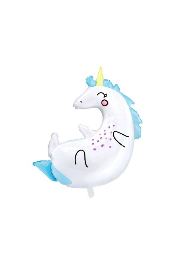 PartyDeco Foil Balloon Unicorn, 70x75cm - Image 1
