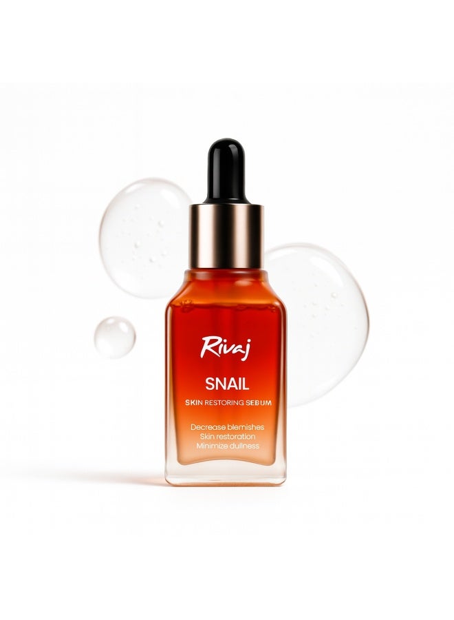 Rivaj UK RIVAJUK Snail Face Serum 30ml – Advanced Repair & Hydrating Serum with Snail Mucin for Glowing Skin, Acne Scar Removal, Fine Lines & Anti-Aging | Korean Inspired Lightweight Serum for All Skin Types - Image 1