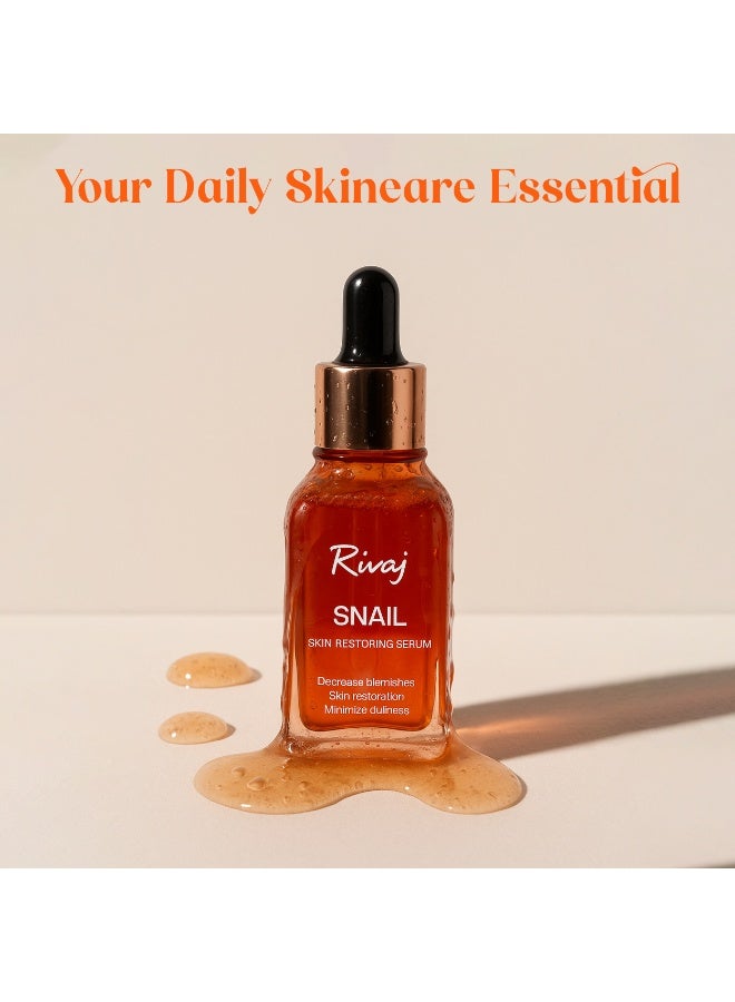Rivaj UK RIVAJUK Snail Face Serum 30ml – Advanced Repair & Hydrating Serum with Snail Mucin for Glowing Skin, Acne Scar Removal, Fine Lines & Anti-Aging | Korean Inspired Lightweight Serum for All Skin Types - Image 5