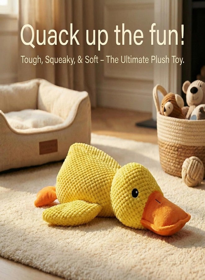 Paw-FECT Piece Plush Calming Duck Dog Toy, with Quacking Sound, Emotional Support Soft Chew Toy, Great for All Breed of Dogs - Image 5