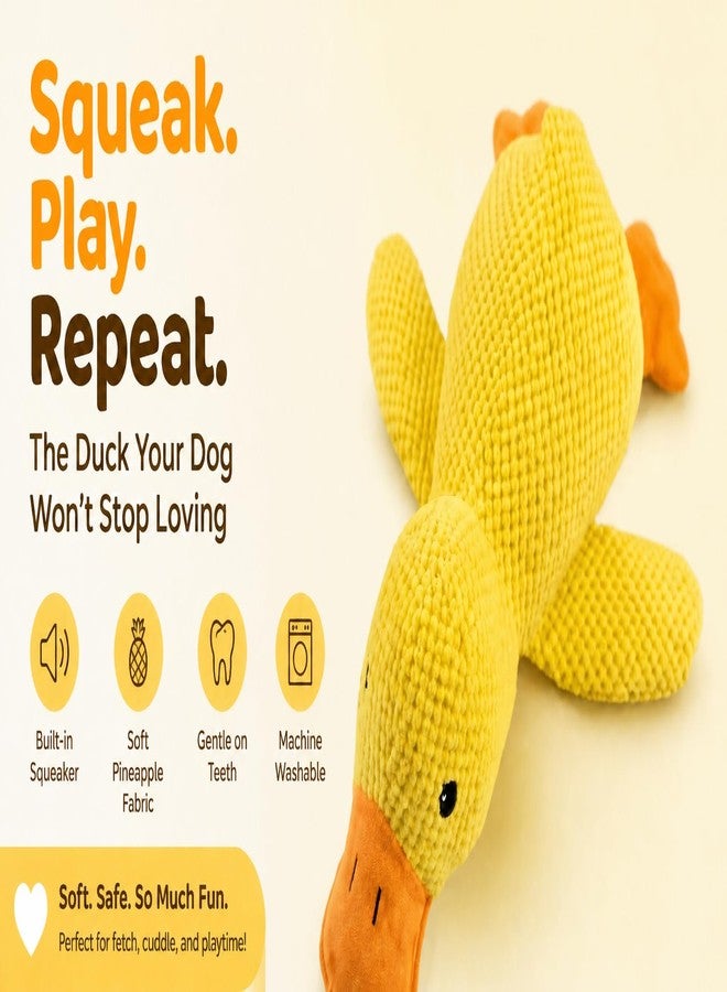 Paw-FECT Piece Plush Calming Duck Dog Toy, with Quacking Sound, Emotional Support Soft Chew Toy, Great for All Breed of Dogs - Image 2