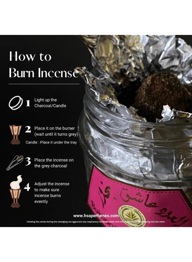 بنت العرب بخور عربي، رائحة الورد والياسمين، عطر طبيعي - Image 3