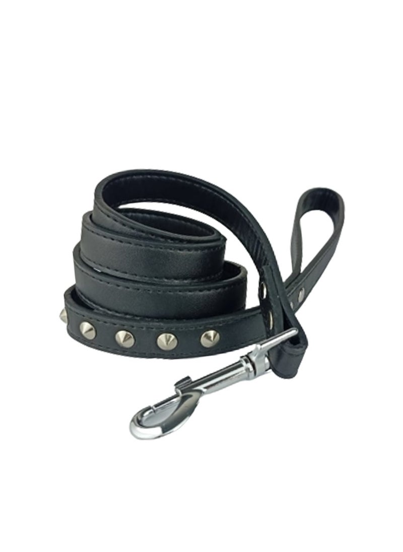 Naomi Naomi Black Classic Leather Medium Leash 