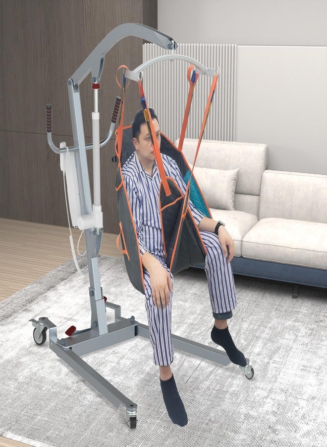 BUYHAO Patient Lift Sling for Home Use, Padded U-Sling with Asjustable Head Support, Universal Patient Lift Sling, Divided Leg Sling for toileting, Transfer Lift Slings, Size M, Supports up to 500 lbs - Image 5
