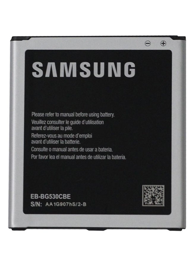 بطارية بديلة لأجهزة سامسونج Eb-Bg530Cbe 2600.0 mAh أسود/فضي