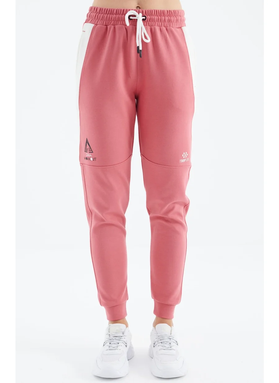Tommy Life Wild Rose Laced Stripe Detailed Relaxed Fit Women's Tracksuit Bottom - 94645