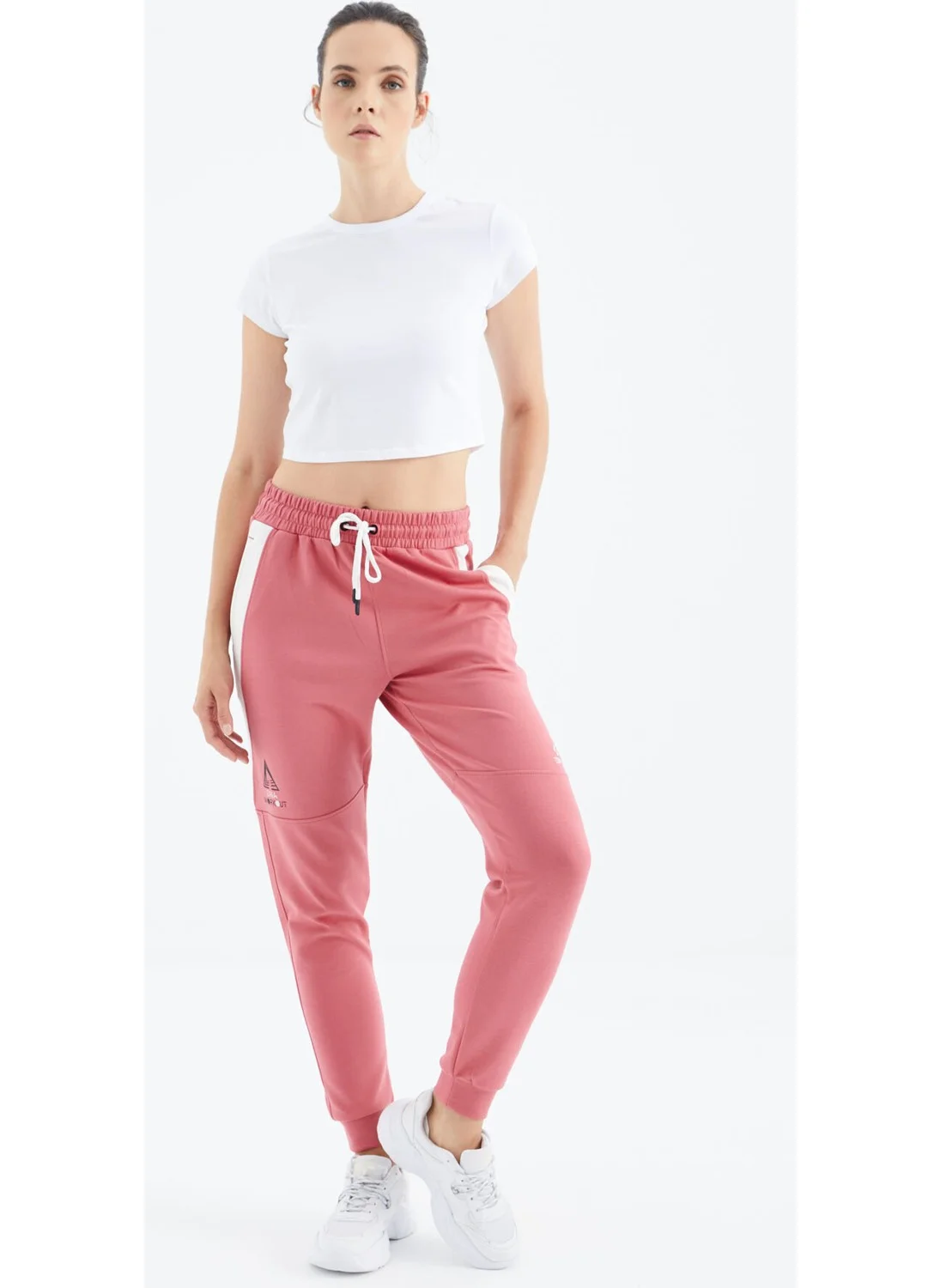 Tommy Life Wild Rose Laced Stripe Detailed Relaxed Fit Women's Tracksuit Bottom - 94645
