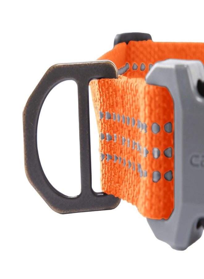 كارهارت طوق كلاب من كارهاارت مصنوع من نسيج النايلون، قابل للتعديل بالكامل مع مشبك جانبي متين، لون برتقالي غامق، مقاس كبير - Image 5