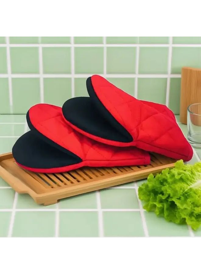 High Quality Kitchen Hand Gloves Red Color Lightweight Comfortable Durable Wear Resistant - Image 1